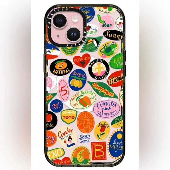 Casetify Other - BODIL JANE CASETIFY IPHONE APPLE 15 PROMAX FRUIT STICKERS CASE